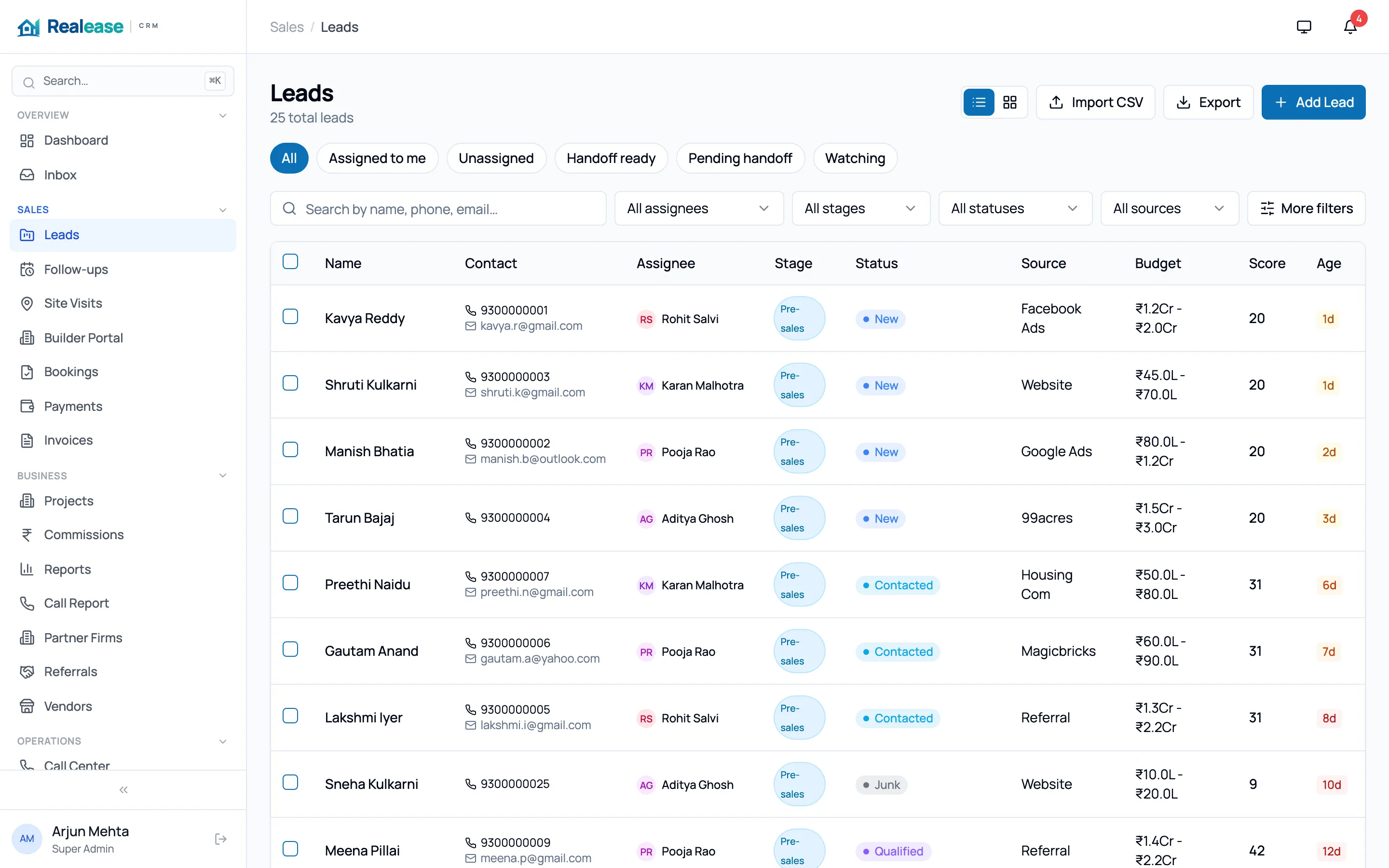 Realease CRM for brokers & agencies